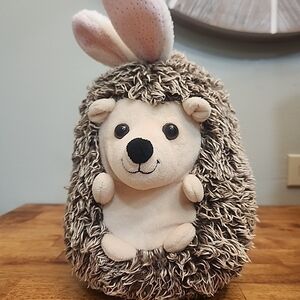 Adorable Plush Hedgehog Toy with Bunny Ears